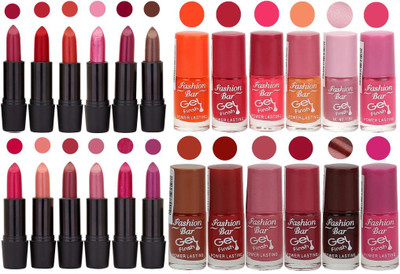 

Rythmx Girls Selection Makeup Set 12 Lipstick 12 Nail Paint(Set of 24)