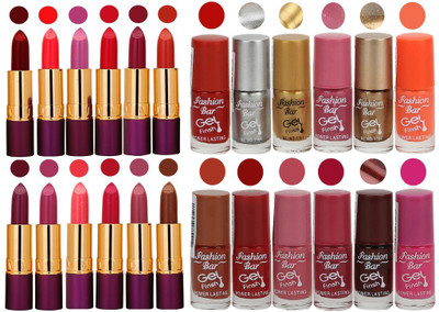 

Rythmx 12 Lipstick With 12 Nail Polish Special Gift Pack Combo (24 Pcs Set)(Set of 24)