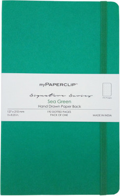 

Mypaperclip Regular Notebook(192 Dotted Pages Signature Series, Sea Green)