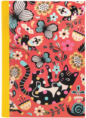 

Chumbak A5 Notebook(Cat In The Garden, Orange)