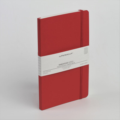 

Mypaperclip Regular Notebook(192 Checked Pages Executive Series, Red)