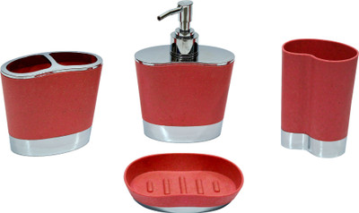 

Home Creations 4 pcs stylish Plastic Bathroom Set(Pack of 4)