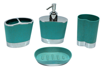 

Home Creations 4pcs Bath set Plastic Bathroom Set(Pack of 4)
