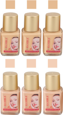 

Ramble Perfect match Liquid Foundation, Pearl and Marble,30 ml (Pack of 6) in Wholsale Rate Foundation(Pearl,Marble)