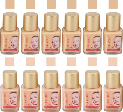 Flipkart - Ramble Perfect match Liquid Foundation, Pearl and Marble,30 ml (Pack of 12) in Wholsale Rate Foundation(Pearl,Marble, 30 ml)