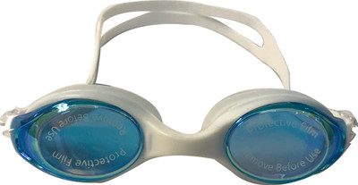 

swimcart WHITE slim unisex Swimming Goggles(White)