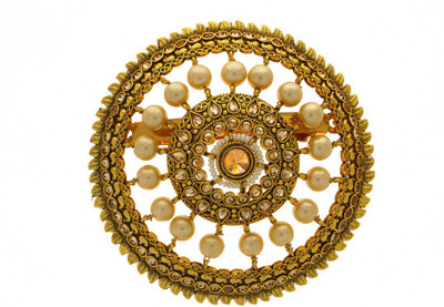 

Anuradha Art Traditional Hair Brooch Back Pin(Gold)