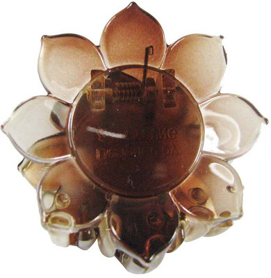 

Collana korean hair clutchers with beautiful flower shape Hair Claw(Brown)