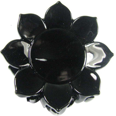 

Collana korean hair clutchers with beautiful flower shape Hair Claw(Black)