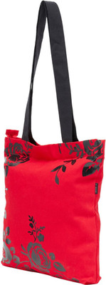 HAQEEBA Tote(Red, Black), Black;red
