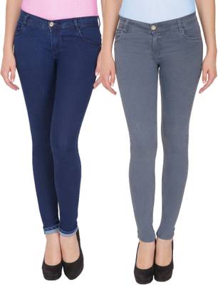 NJ's Slim Women's Dark Blue, Grey Jeans
