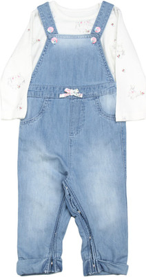 

Mothercare Dungaree For Boys Casual Printed Cotton, Denim