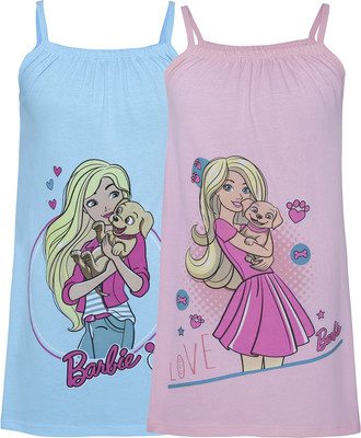 

Red Rose Kids Nightwear Girls Printed Cotton(Multicolor Pack of 2
