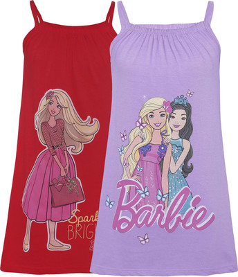 

Red Rose Kids Nightwear Girls Printed Cotton(Multicolor Pack of 2