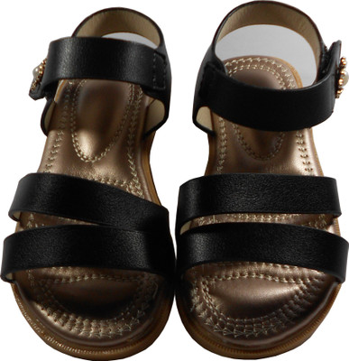 

WTdesign Girls Sling Back Strappy Sandals(Black