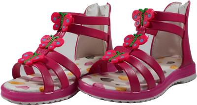 

WTdesign Girls Sling Back Strappy Sandals(Pink