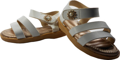 

WTdesign Girls Sling Back Strappy Sandals(White