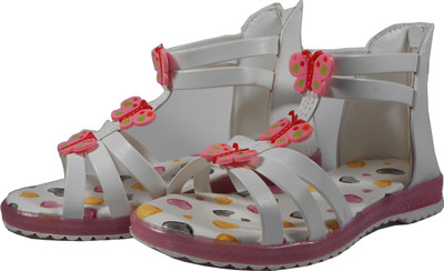 

WTdesign Girls Sling Back Strappy Sandals(White