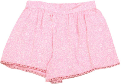 

Mothercare Short For Girls Casual Printed Cotton(Pink, Pack of 1
