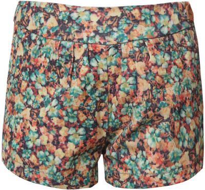 

Tales & Stories Short For Girls Casual Floral Print Cotton(Multicolor, Pack of 1, Rust