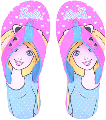

Barbie Girls Slip On Slipper Flip Flop(Pink, Sea green/pink