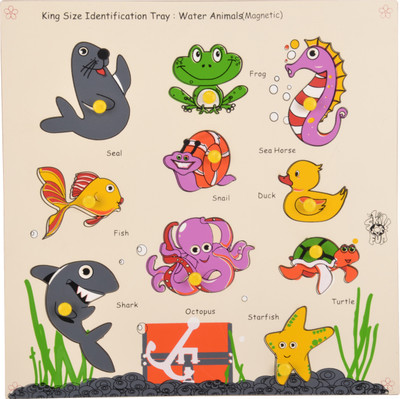 

Skillofun Magnetic Kingsize ID - Water Animals(Multicolor)
