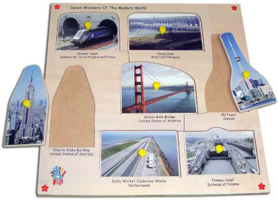 

Skillofun Magnetic Kingsize ID - 7 Wonders of the Modern World(Multicolor)