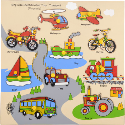 

Skillofun Magnetic Kingsize ID - Transport(Multicolor)