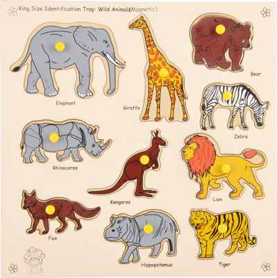 

Skillofun Magnetic Kingsize ID - Wild Animals(Multicolor)