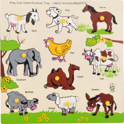 

Skillofun Magnetic Kingsize ID - Useful Animals(Multicolor)