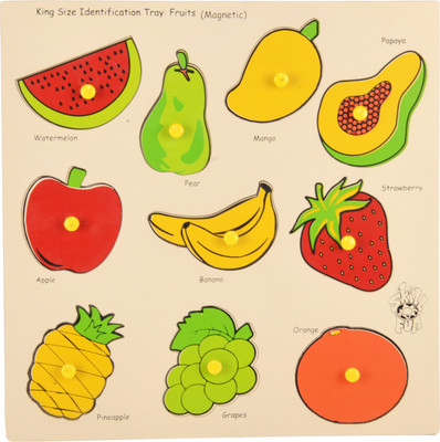

Skillofun Magnetic Kingsize ID - Fruits(Multicolor)