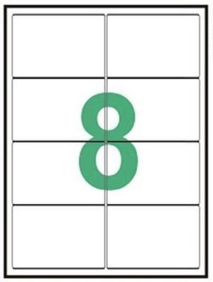 

Desmat A4 sheet 8 label and sticker Self-adhesive Paper Label(White)
