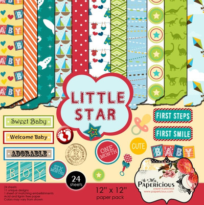 

PAPERICIOUS DESIGNER PRINTED 12X12 Multipurpose Paper(Set of 1, Multicolor)