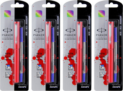 

Parker Beta Standard Chrome Trim Roller Ball Pen(Pack of 4)
