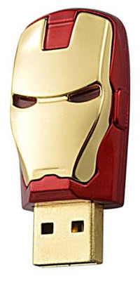 

Green Tree Iron Man Head Fancy 16 GB Pen Drive(Red, Gold)
