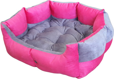 

petitude pet store RPB401 M Pet Bed(Pink & Grey)