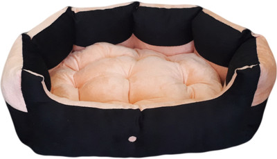 petitude pet store RPB423 XL Pet Bed(Black & Orange)