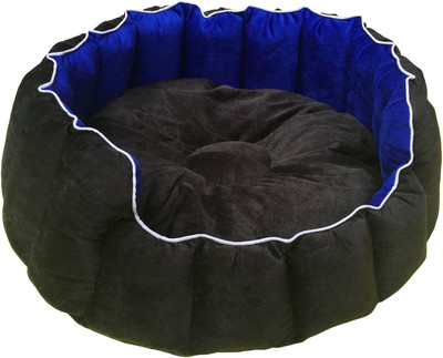 Poofy's Pet Island CKB3 L Pet Bed(Blue, Black)
