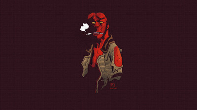 

Comics Hellboy HD Wallpaper Background Paper Print(12 inch X 18 inch, Rolled)