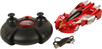 

Montez Electric Remote Control Wall Climbing Car & Floor Drive Racing Rechargeable with 360° Rotation [Red](Red)