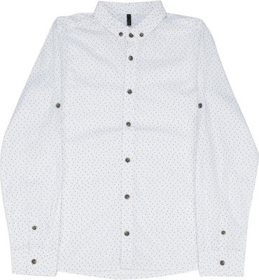 

United Colors of Benetton. Boys Printed Casual White Shirt, 903