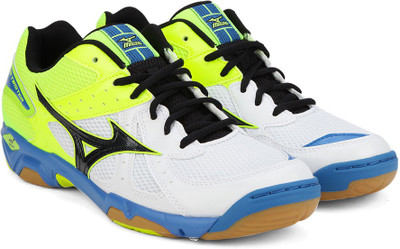 

Mizuno WAVE TWISTER 4 Indoor Shoes For Men(White, White/black/yellow