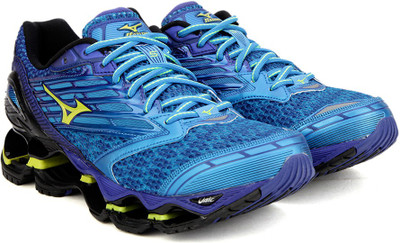 

Mizuno WAVE PROPHECY 5 Running Shoes For Men(Blue, Diva blue / safety yellow / surf the web