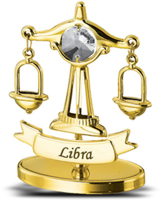 

Zodiac Power Libra Sign Decorative Showpiece - 5 cm(Gold Plated, Gold)