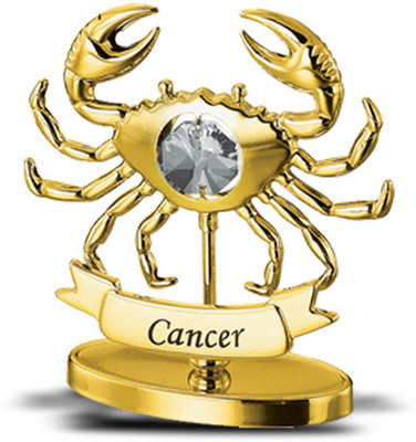 

Zodiac Power Cancer Sign Decorative Showpiece - 5 cm(Gold Plated, Gold)