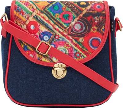 

HAQEEBA Women Casual Multicolor Denim Sling Bag