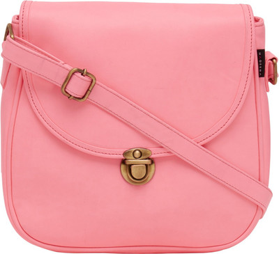 

HAQEEBA Women Casual Pink PU Sling Bag