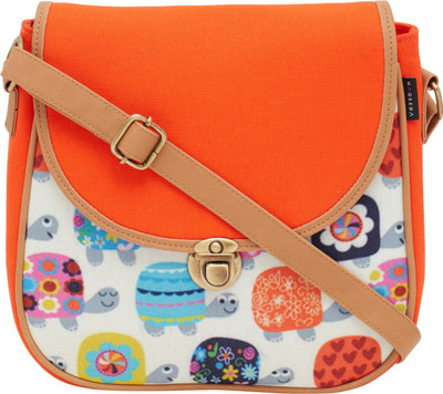

HAQEEBA Women Casual Multicolor Canvas Sling Bag