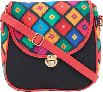 

HAQEEBA Women Casual Multicolor Canvas Sling Bag