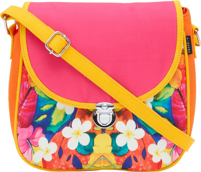 

HAQEEBA Women Casual Multicolor Canvas Sling Bag